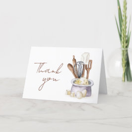 Minimalistisch Boho Bäckerei Koch Babydusche Danke