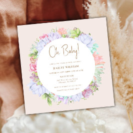 Minimalistisch Boho Cactus Desert Oh Babydusche Einladung