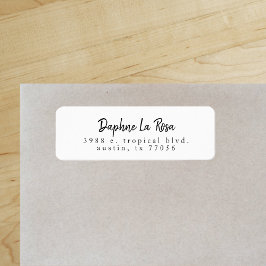 Minimalistisch Boho Chic Einfache Rücksendeadresse