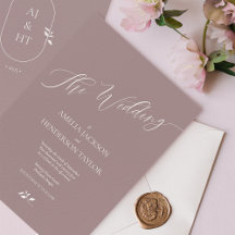Minimalistisch Boho Lavender Script Wedding