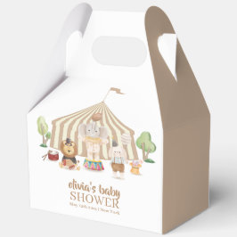 Minimalistisch Boho Magical Safari Circus Baby Dus Geschenkschachtel