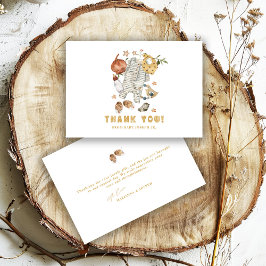 Minimalistisch Boho New Baby Shower Bothesline Dankeskarte