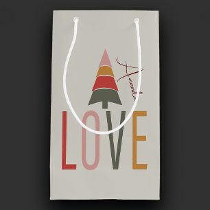 Minimalistisch Boho Personalisiert mit Namen Weihn Kleine Geschenktüte