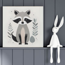 Minimalistisch Boho Raccoon Woods Kinderzimmer Kin