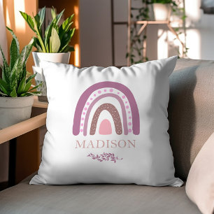 Minimalistisch Boho Rainbow Design No.9, Personali Kissen
