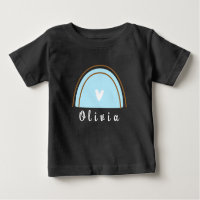 Minimalistisch Boho Rainbow mit Personalisiertem N