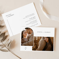 Minimalistisch Boho Rustic Stilvolle 2-Foto Hochze