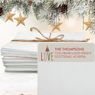 Minimalistisch Boho Simple Rücksendeadresse Christ