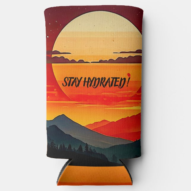 Minimalistisch BOHO Traveller Selters Dosenkühler (Vorderseite)