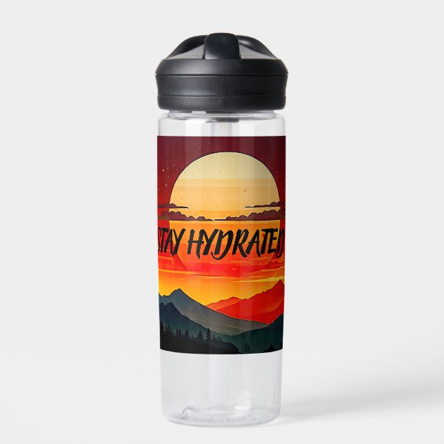 Minimalistisch BOHO Traveller Trinkflasche (Vorderseite)