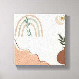 Minimalistisch Boho Wall Art | Neutrale Ästhetik C Leinwanddruck