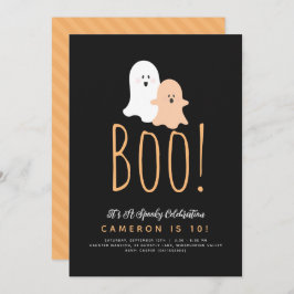Minimalistisch Boo Niedlich Ghost Halloween Einlad Einladung