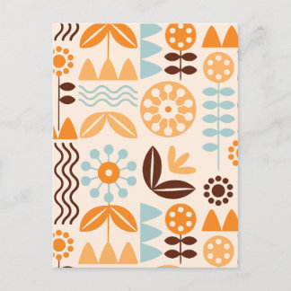 Minimalistisch botanisch feiertagspostkarte