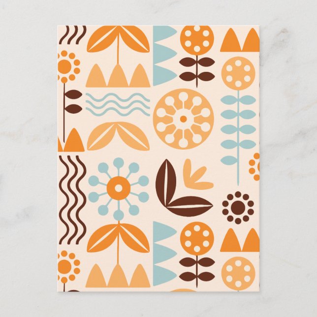 Minimalistisch botanisch feiertagspostkarte (Vorderseite)