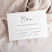 Minimalistisch Bow | Wahl zum Hochzeitsessen