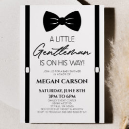 Minimalistisch Bowtie eine kleine Gentleman Babydu Einladung