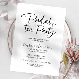 Minimalistisch Bridal Tea Party Einladung