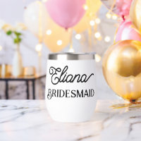 Minimalistisch Bridesmaid Edelstahlweintummeln