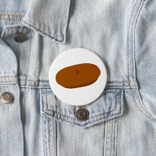 Minimalistisch Brown Beret French Hat Button