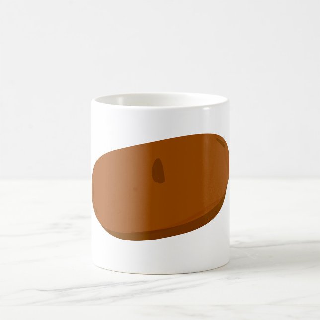 Minimalistisch Brown Beret French Hat Kaffeetasse (Von Creator hochgeladen)