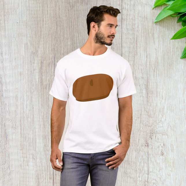 Minimalistisch Brown Beret French Hat T-Shirt (Von Creator hochgeladen)