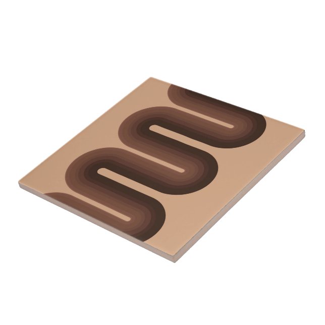 Minimalistisch Brown Geo Fliese (Seite)