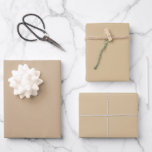 Minimalistisch Brown Kraft Solid Color Christmas W Geschenkpapier Set<br><div class="desc">Minimalistisch Brown Kraft Solid Color Christmas</div>