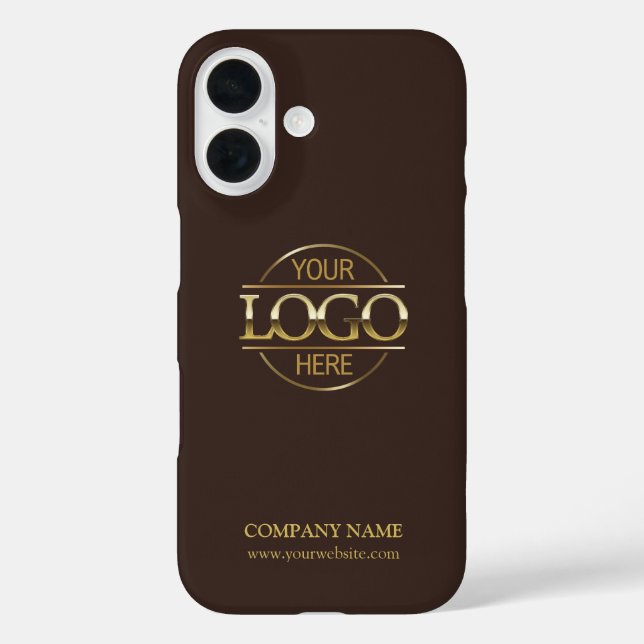 Minimalistisch-Brown-Werbefirma-Logo Case-Mate iPhone Hülle (Rückseite)