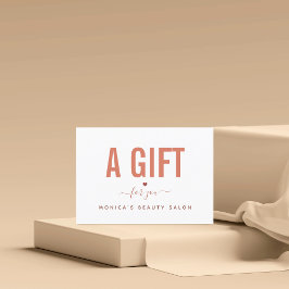 Minimalistisch Burnt Orange Beauty Salon Wellness-