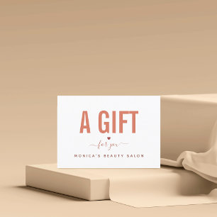 Minimalistisch Burnt Orange Beauty Salon Wellness-