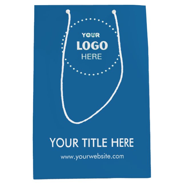 Minimalistisch Business Modernes Geschenktasche Mittlere Geschenktüte (Vorderseite)