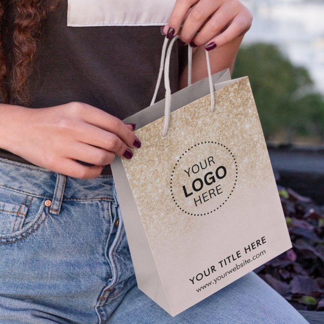 Minimalistisch Business Modernes Geschenktasche Mittlere Geschenktüte (Minimalist Business Modern Gift Bag)