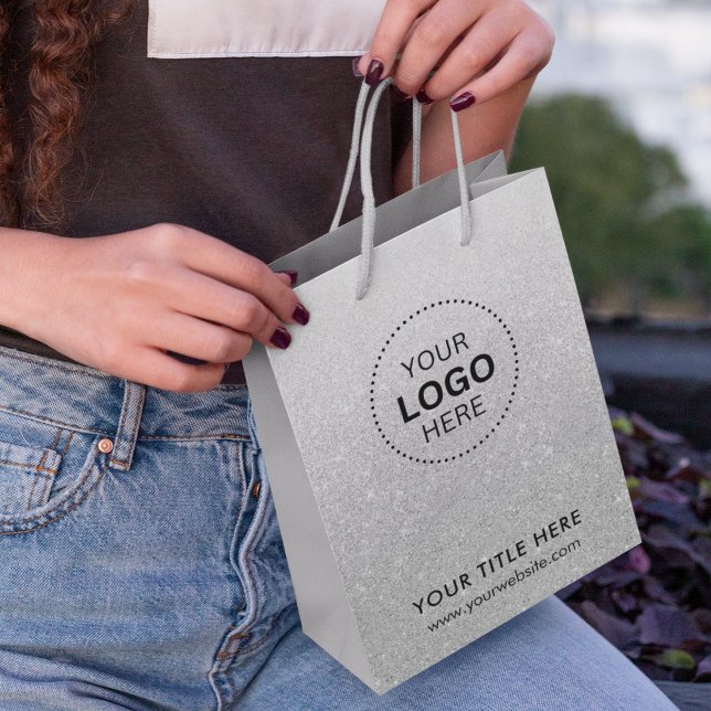 Minimalistisch Business Modernes Geschenktasche Mittlere Geschenktüte (Minimalist Business Modern Gift Bag)