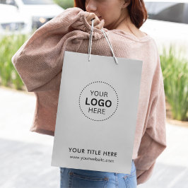 Minimalistisch Business Modernes Geschenktasche Mittlere Geschenktüte