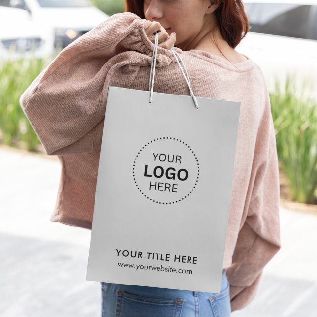 Minimalistisch Business Modernes Geschenktasche Mittlere Geschenktüte (Minimalist Business Modern Gift Bag)