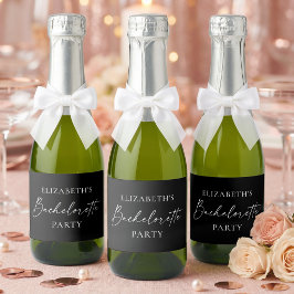Minimalistisch Calligraphy Ink Bachelorette Black