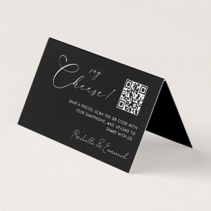 Minimalistisch Capture the Liebe QR code Folgekart