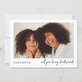 Minimalistisch Chic Black Foto Bridesmaid Vorschla