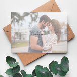 Minimalistisch Chic Foto H Save the Date Einladung<br><div class="desc">Holen Sie sich Ihre Gäste begeistert für Ihre phantastische Hochzeit mit Ihrem unterhaltsamen,  modernen und schicken Minimalistisch Chic Foto H Save the Date Einladungen.</div>