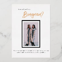 Minimalistisch Classy Simple Bridesmaid