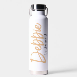 Minimalistisch Classy Simple Bridesmaid Gevor Trinkflasche