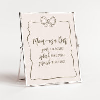 Minimalistisch Coquette Baby Dusche Mama Osa Bar