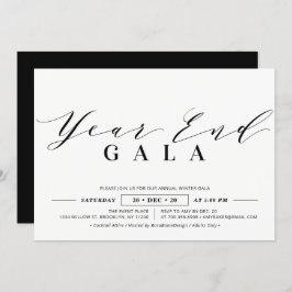 Minimalistisch Corporate Year End Gala, Silvester Einladung