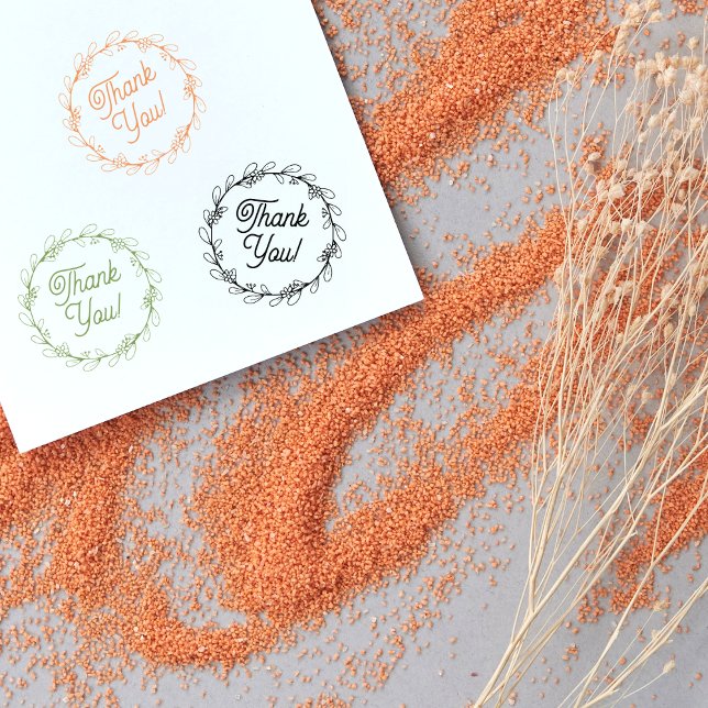 Minimalistisch danke, Blume Gummistempel (Von Creator hochgeladen)