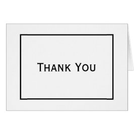 Minimalistisch Danke für die Black & White Wedding