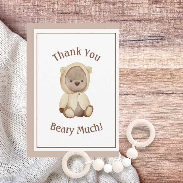 Minimalistisch danke Ihnen Beary Much Baby Dusche (Von Creator hochgeladen)