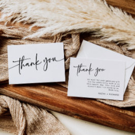 Minimalistisch Dankeschön Card Modern Vielen Dank Dankeskarte