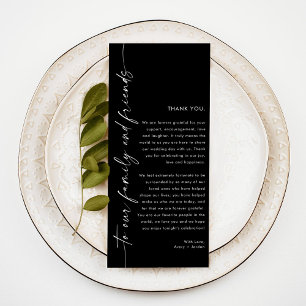 Minimalistisch Dankeschön, Hochzeit danke Napkin