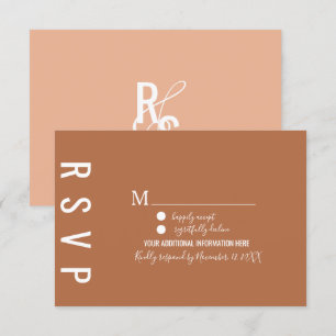 Minimalistisch Dark Terracotta Bohemische UAWG Einladung