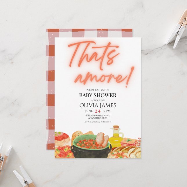 Minimalistisch, das ist eine Kinderdusche Einladung (Vorderseite/Rückseite Beispiel)